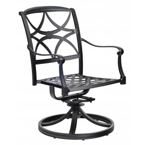 Woodard Wiltshire Swivel Rocking Dining Arm Chair