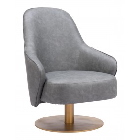 Zuo Modern Withby Accent Chair Gray - Angled 1