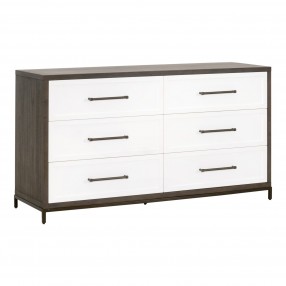 Essentials For Living Wrenn 6-Drawer Double Dresser - Front Side Angle