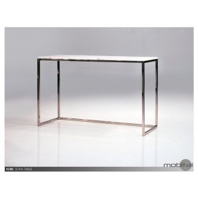 Kube Sofa Table White Volakas Marble - 