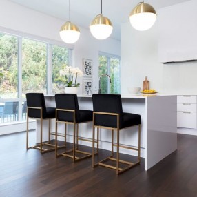 Sunpan Joyce Counter Stool Cube Black - Lifestyle