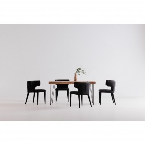 Moe's Home Collection Boneta Small Dining Table - Natural - Lifestyle