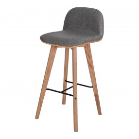 Napoli Barstool Grey - Angled