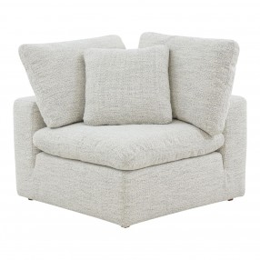Moe's Home Collection Terra Condo Corner Chair Neverfear Fabric Coastside Sand - Front Angle