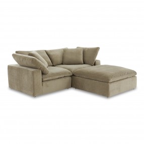 Moe's Home Collection Terra Nook Modular Sectional, Desert Sage - Front Side Angle