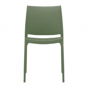 Compamia Maya Dining Chair Olive Green- Set of Two, Front Angle