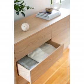 Moe's Home Collection Round Off Dresser in Walnut - Lifestyle