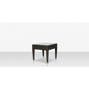 DecoScapes Zen End Table in Espresso - Angled View