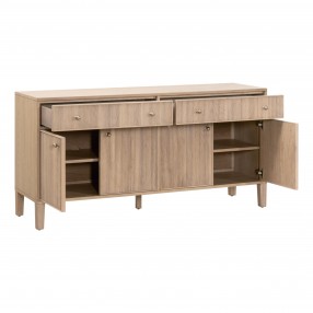 Essentials For Living Highland Media Sideboard - Front Side Angle, All storageOpened