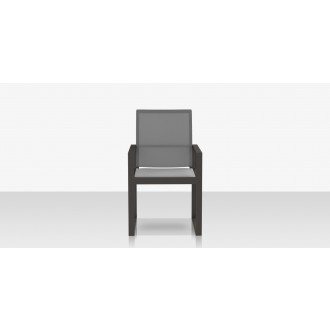Source Furniture Iconic Aluminum Sling Highback Dining Arm Chair 