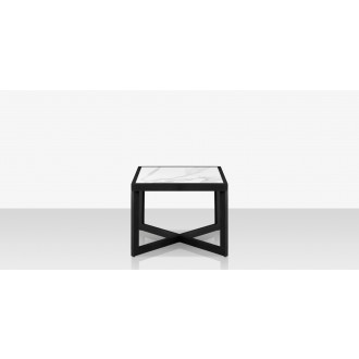 Source Furniture Iconic Aluminum Large 26'' Wide Square Side Table 