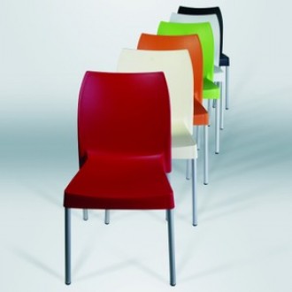 Resin Outdoor Dining Chair - Apple Green