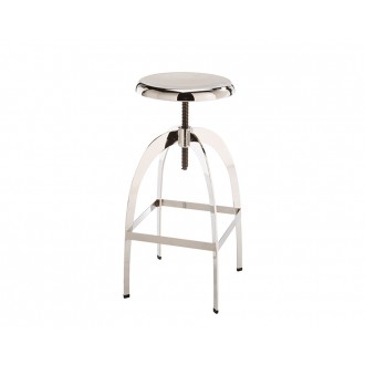 Colby Adjustable Stool - Chrome