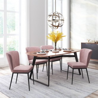 Zuo Modern Tolivere Dining Chair in Pink - Lifestyle