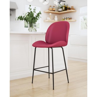 Zuo Modern Miles Counter Stool in Red - Lifestyle 