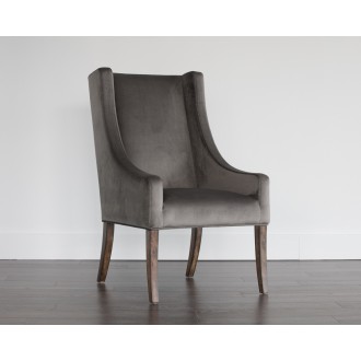 Sunpan Aiden Dining Armchair in Piccolo Pebble - Lifestyle