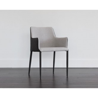 SUNPAN Renee Dining Armchair - Armour Grey / Dark Slate, Lifestyle 2