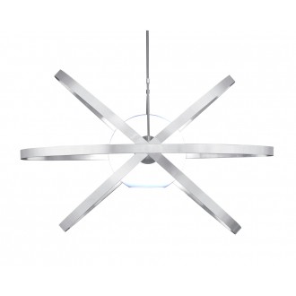 Sunpan Cosmos Pendant Light - Stainless Steel - White BG