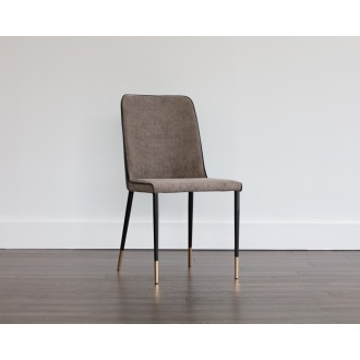 Klaus Dining Chair - Sparrow Grey / Napa Black - Lifestyle