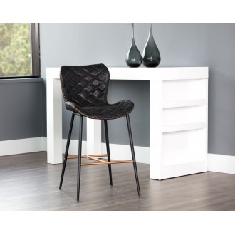 Sunpan Lyla Counter Stool - Antique Black - Lifestyle