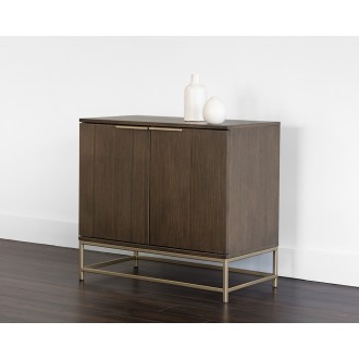 Sunpan Rebel Sideboard - Gold - Raw Umber - Lifestyle