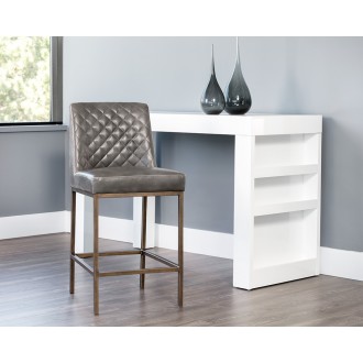 Leighland Counter Stool - Overcast Grey - Lifestyle