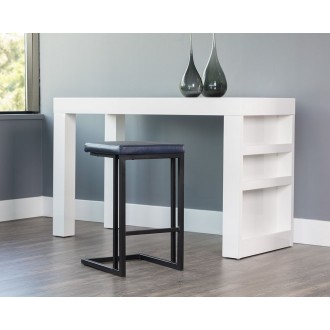 Sunpan Boone Counter Stool - Black - Bravo Admiral, Bravo Cognac, Bravo Cream, Champagne Gold - Onyx, Lifestyle