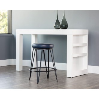 SUNPAN Matthews Swivel Counter Stool - Black - Bravo Admiral, Black - Bravo Cognac, Black - Bravo Cream, Black - Bravo Metal, Champagne Gold - Onyx, Lifestyle