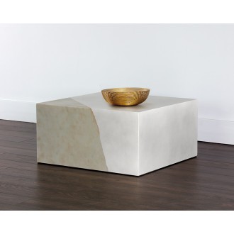 Sunpan Kyson Coffee Table - Silver - Lifestyle