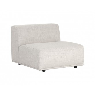 Darren Modular - Armless Chair - Moto Stucco - Angled View