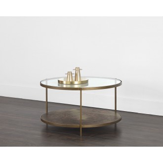 Sunpan Concord Coffee Table - Round - Lifestyle