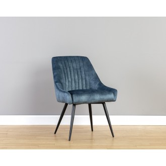 Sunpan Chardon Dining Chair in Nono Petrol - Lifestyle