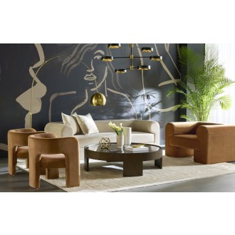 Sunpan Brunetto Coffee Table Large Brown - Lifestyle