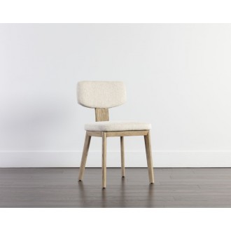 Sunpan Rickett Dining Chair - Weathered Oak - Dove Cream