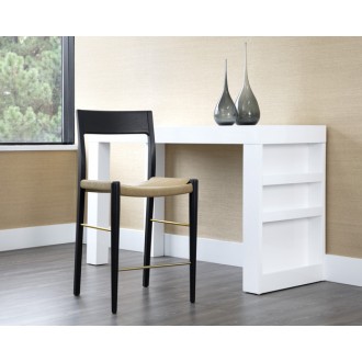 Sunpan Bondi Counter Stool in Black - Lifestyle