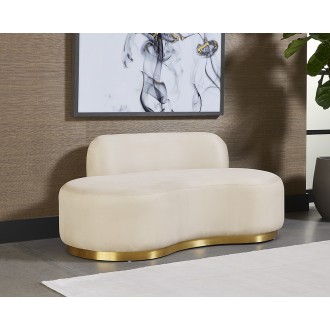 Sunpan Cassey Bench in Casablanca Cloud - Lifestyle 2