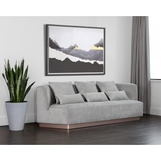 Sunpan Amalia Sofa in Polo Club Stone - Lifestyle
