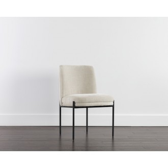 Sunpan Richie Dining Chair - Black Danny Ivory