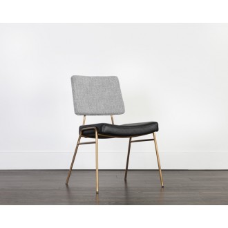Sunpan Brinley Dining Chair Gold - Nightfall Black / Chacha Grey