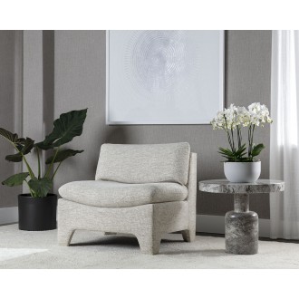 Sunpan Dallin Lounge Chair In Boho Oatmeal - Lifestyle