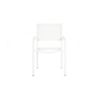 Sunset West Naples Stackable Sling Dining Chair - Front Angle