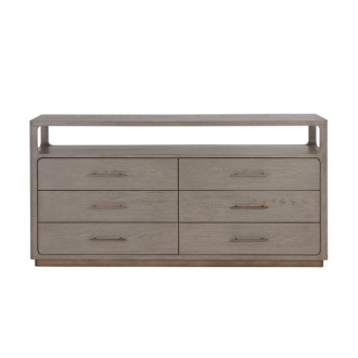 Sunpan Danette Dresser, Grey - Front Angle