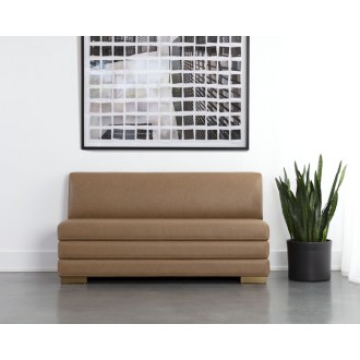 Sunpan Radcliff Banquette - Milliken Cognac