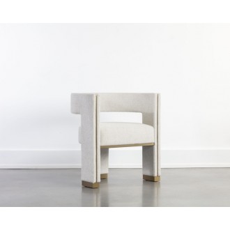 Sunpan Adamina Dining Armchair Rhea Light Barley - Lifestyle