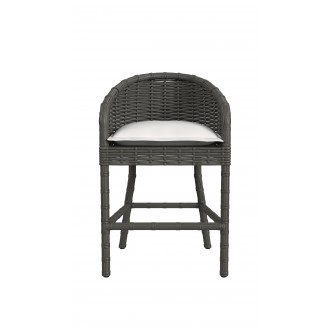 Sunset West Cabo Counter Stool in Soothe Pearl w/ Flange Welt