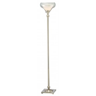 Adesso Brookfield Floor Lamp - Satin Steel