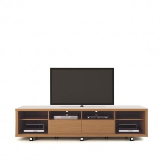 Cabrini TV Stand 1.8 in Maple Cream and Nude - Stand Only