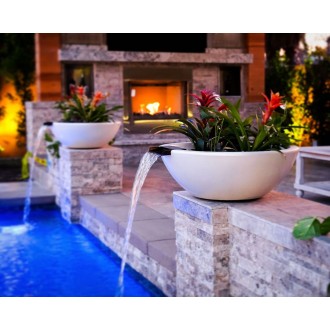 The Outdoor Plus Sedona GFRC Planter & Water Bowl