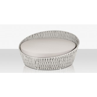 Source Furniture Aria 70" Round Aluminum Cushion Daybed  1