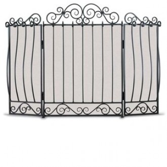 Fireside America Napa Forge Villa 3 Panel Screen in Bronze
